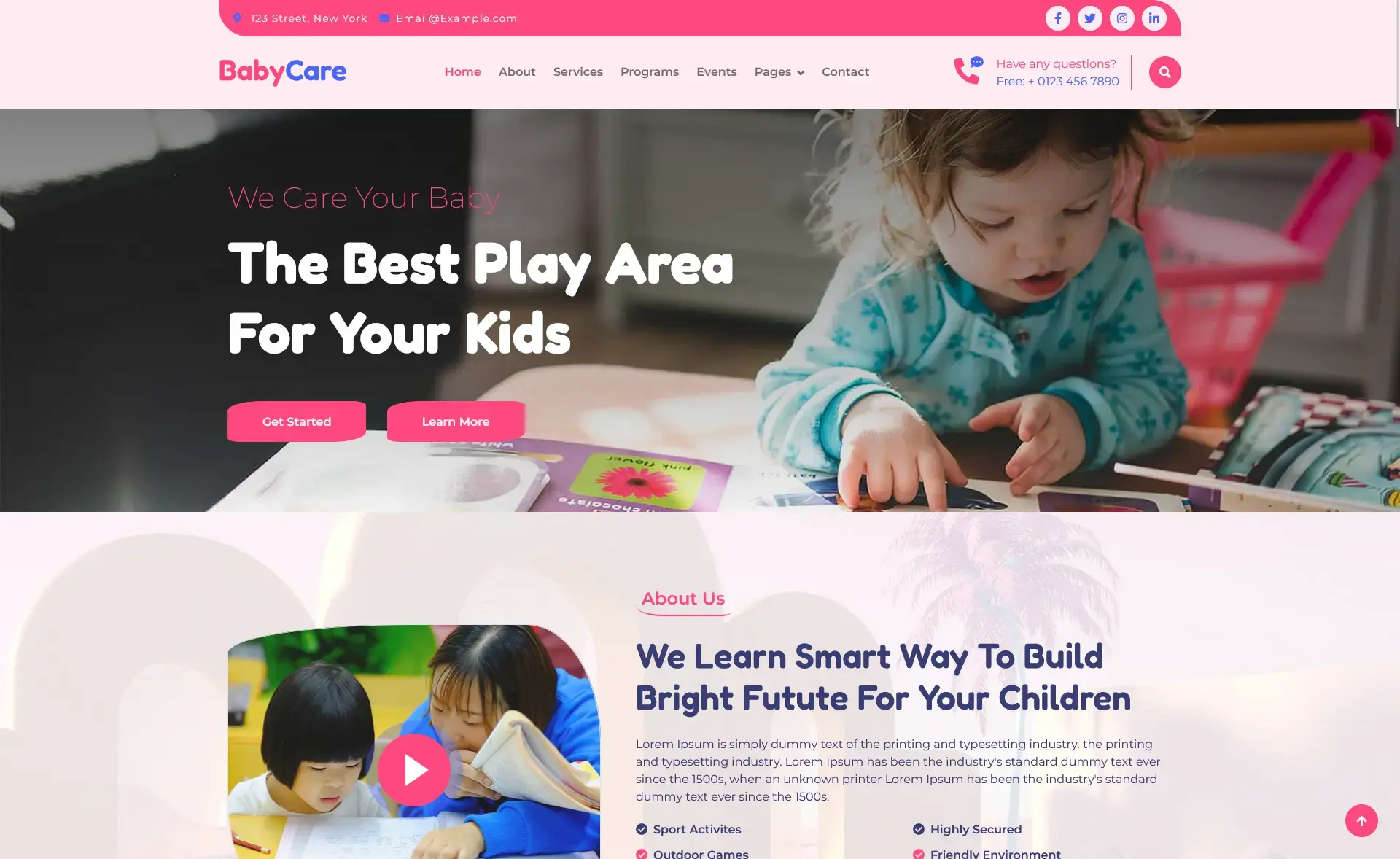 BabyCare - Daycare & Kids School