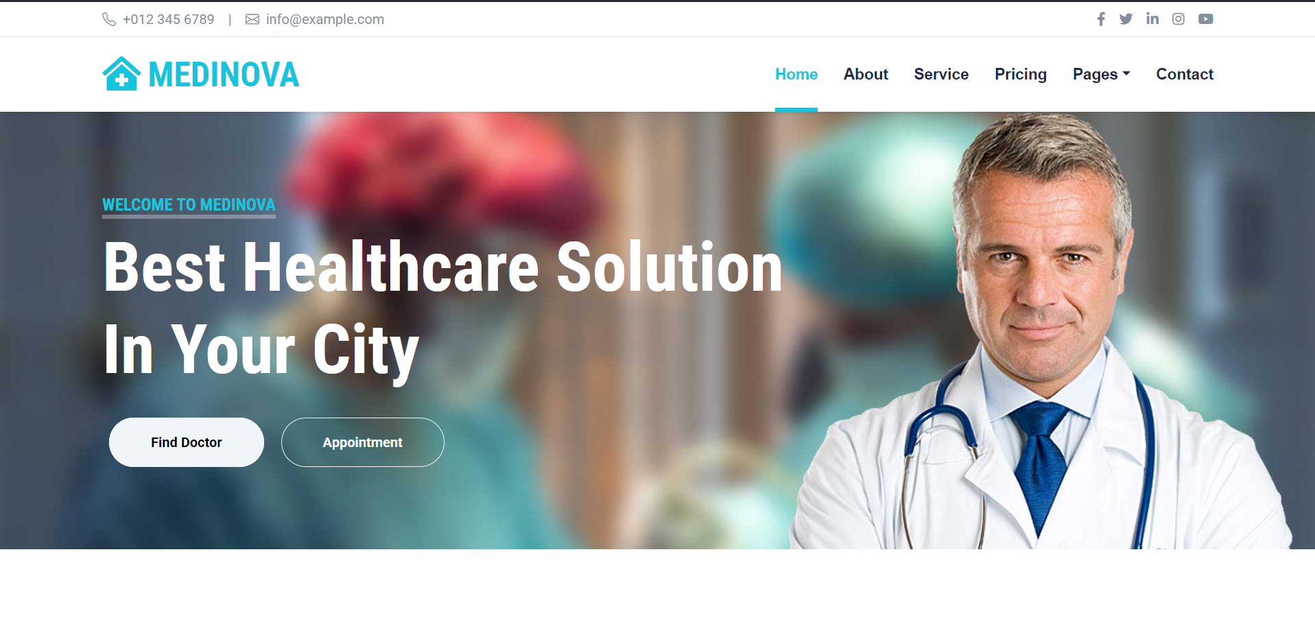 Medinova - Hospital & Healthcare Website
