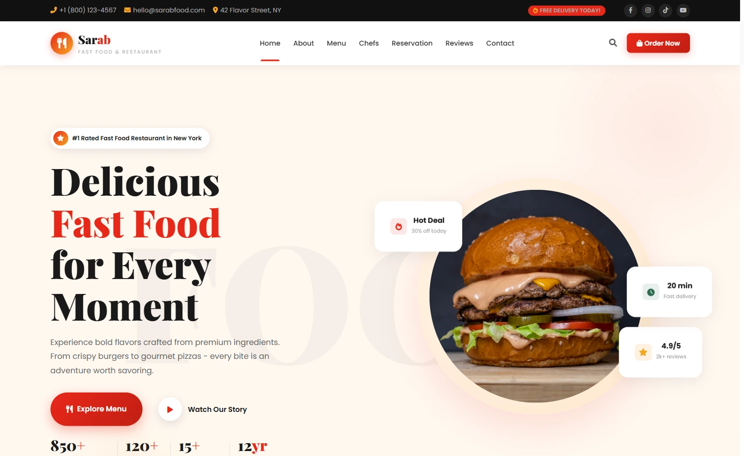 Sarab - Fast Food & Restaurant